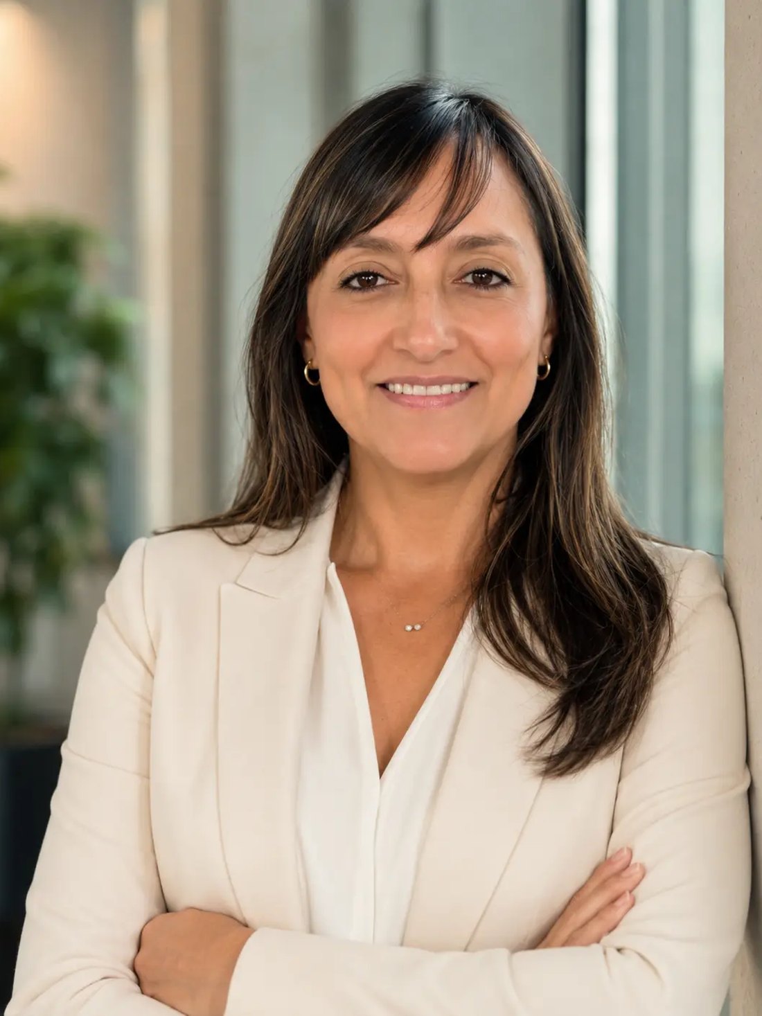 Studio portrait of Marcela Riaño Caro, diagnostics leader.